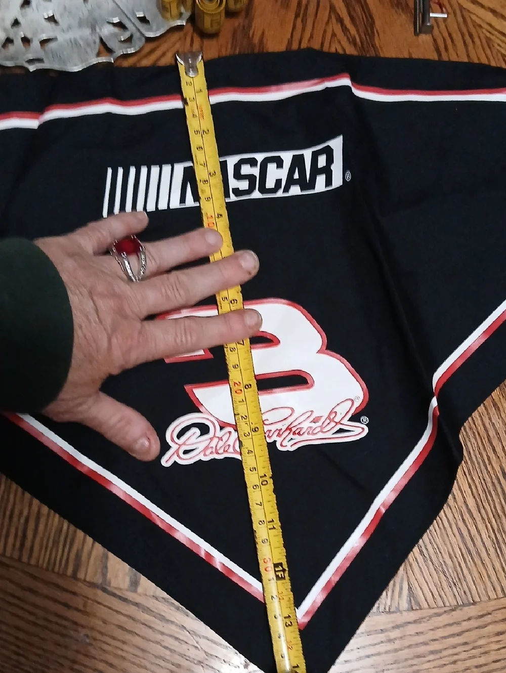 DALE EARNHARDT,Nascar Black Bandanna with White and Red‎ #3 NwT (For Dogs)